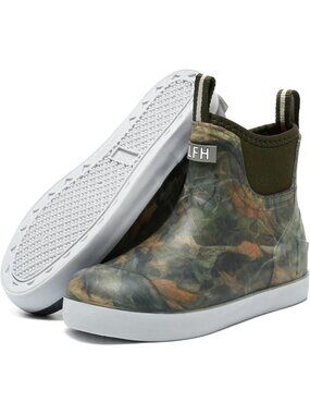 Women's Camo Comfort Anti-Slip Traction Camping Waterproof Ankle Rain Boots